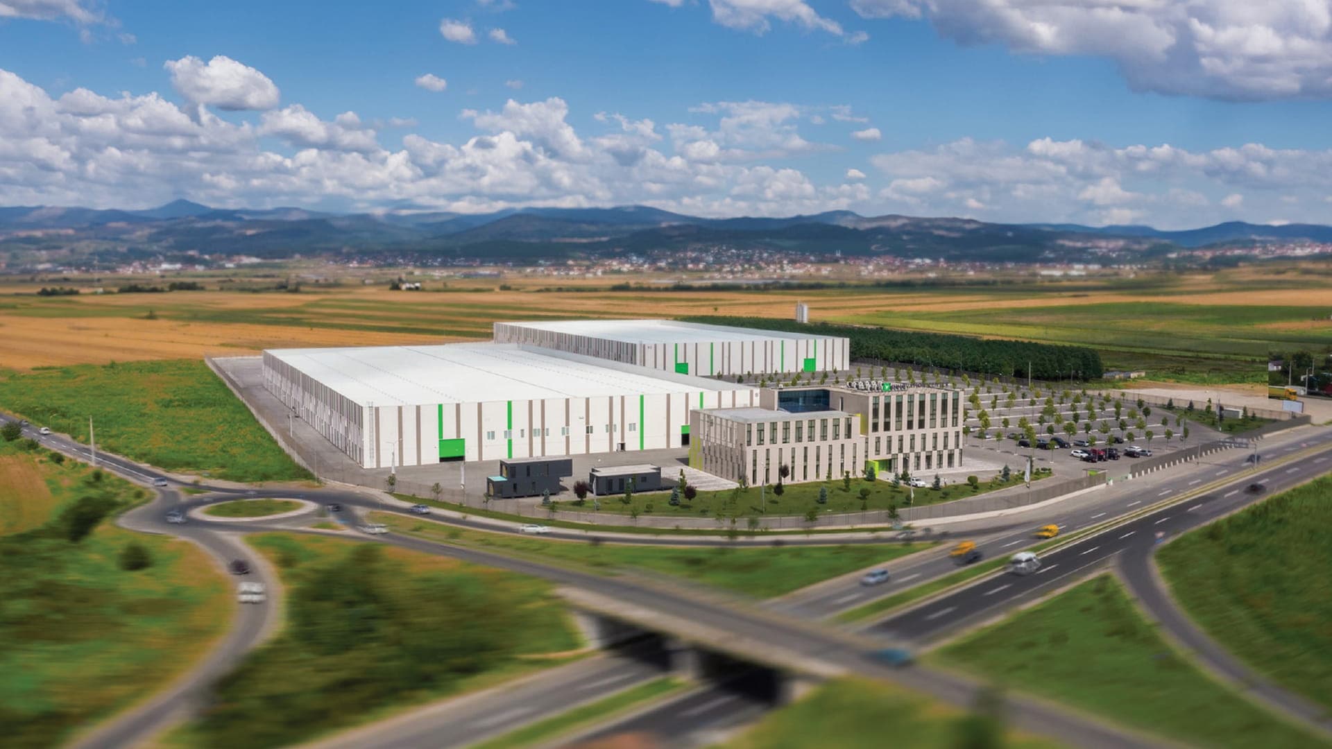 Published architectural view of the Insta Business Park campus